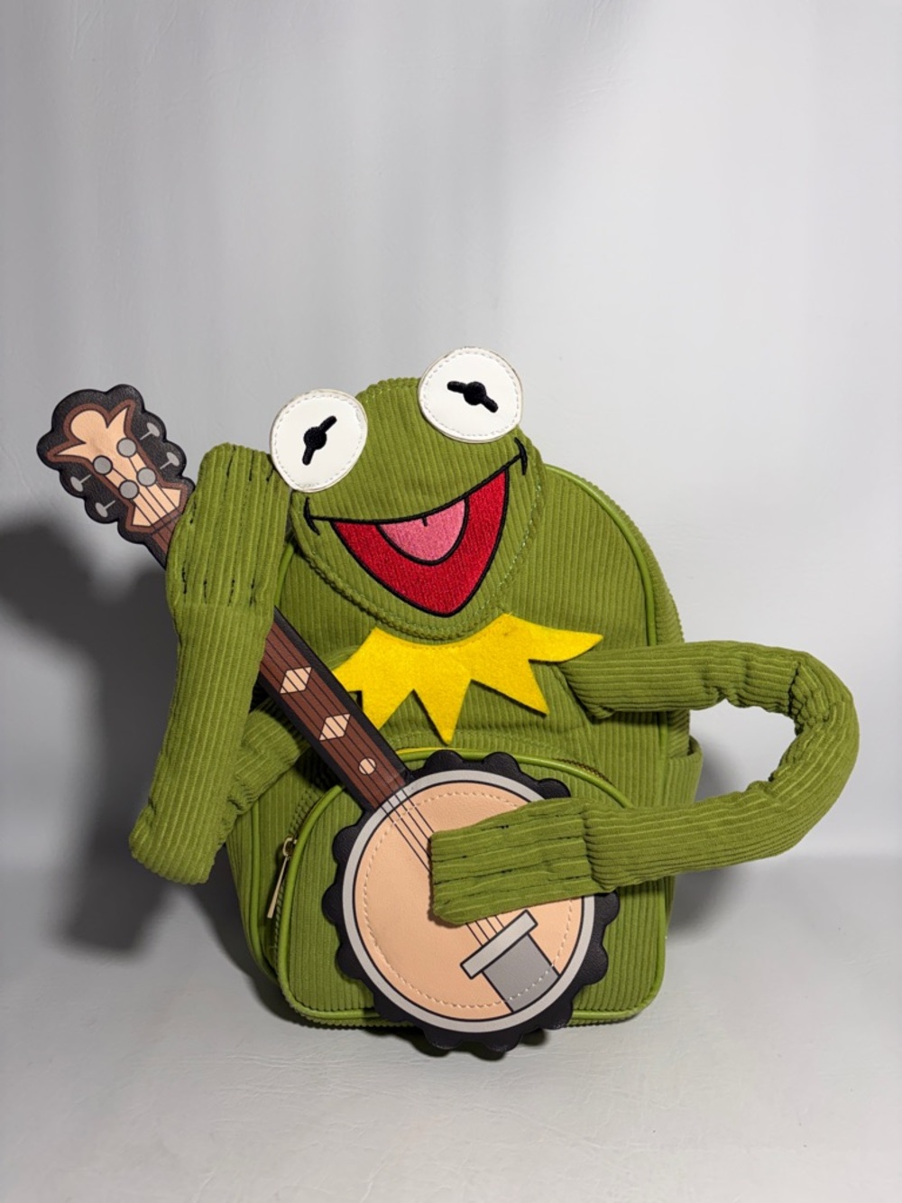 Her Universe Mini Backpack DISNEY KERMIT the FROG & BANJO Corduroy Hot Topic